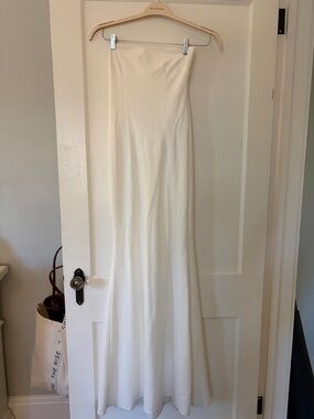 Katie May Ivory Strapless Maxi Dress